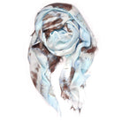 Fig & Bella Tie Dye Scarf Blue Brown