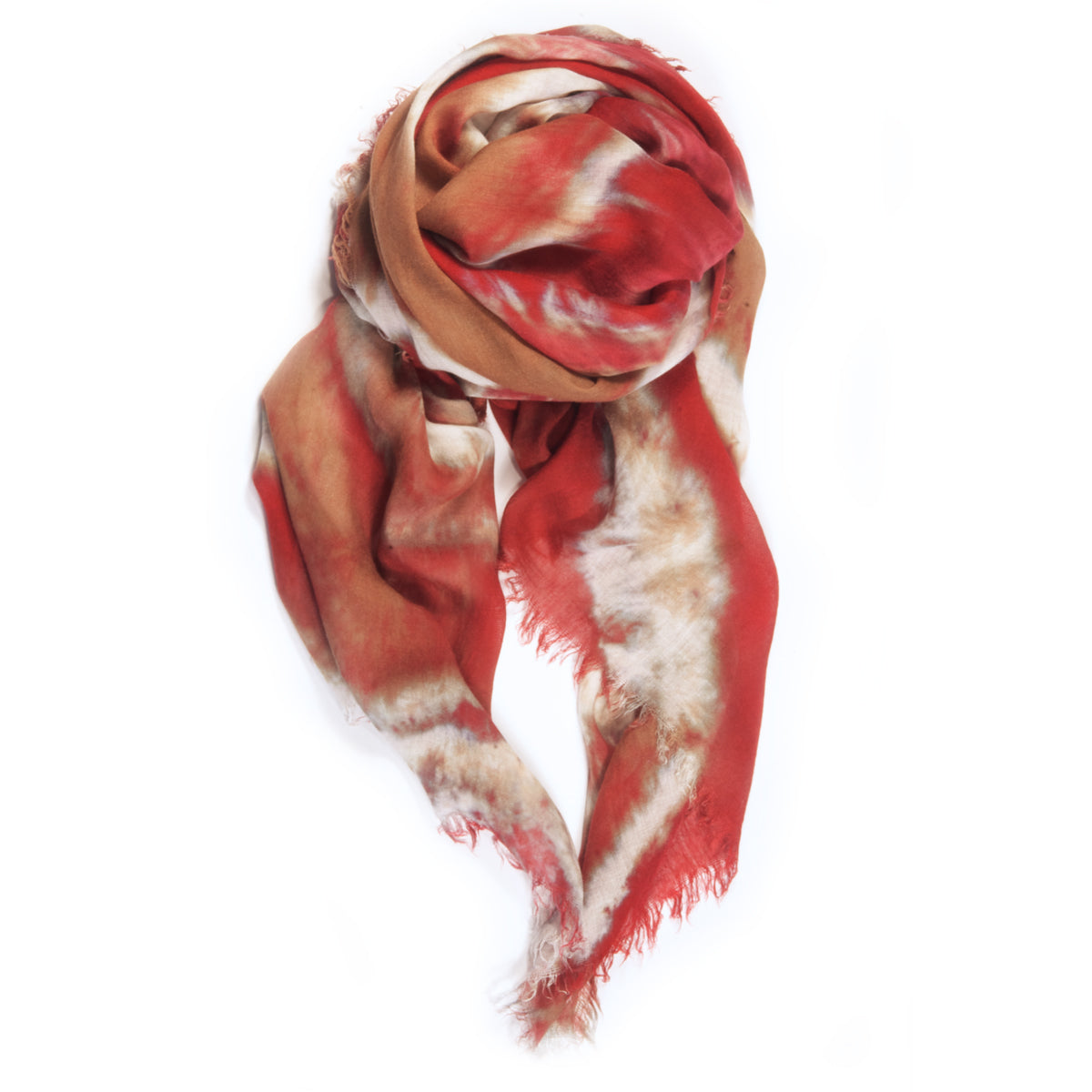 Fig & Bella Tie Dye Scarf Bronze Rose