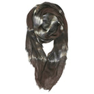 Fig & Bella Tie Dye Scarf Olive Green