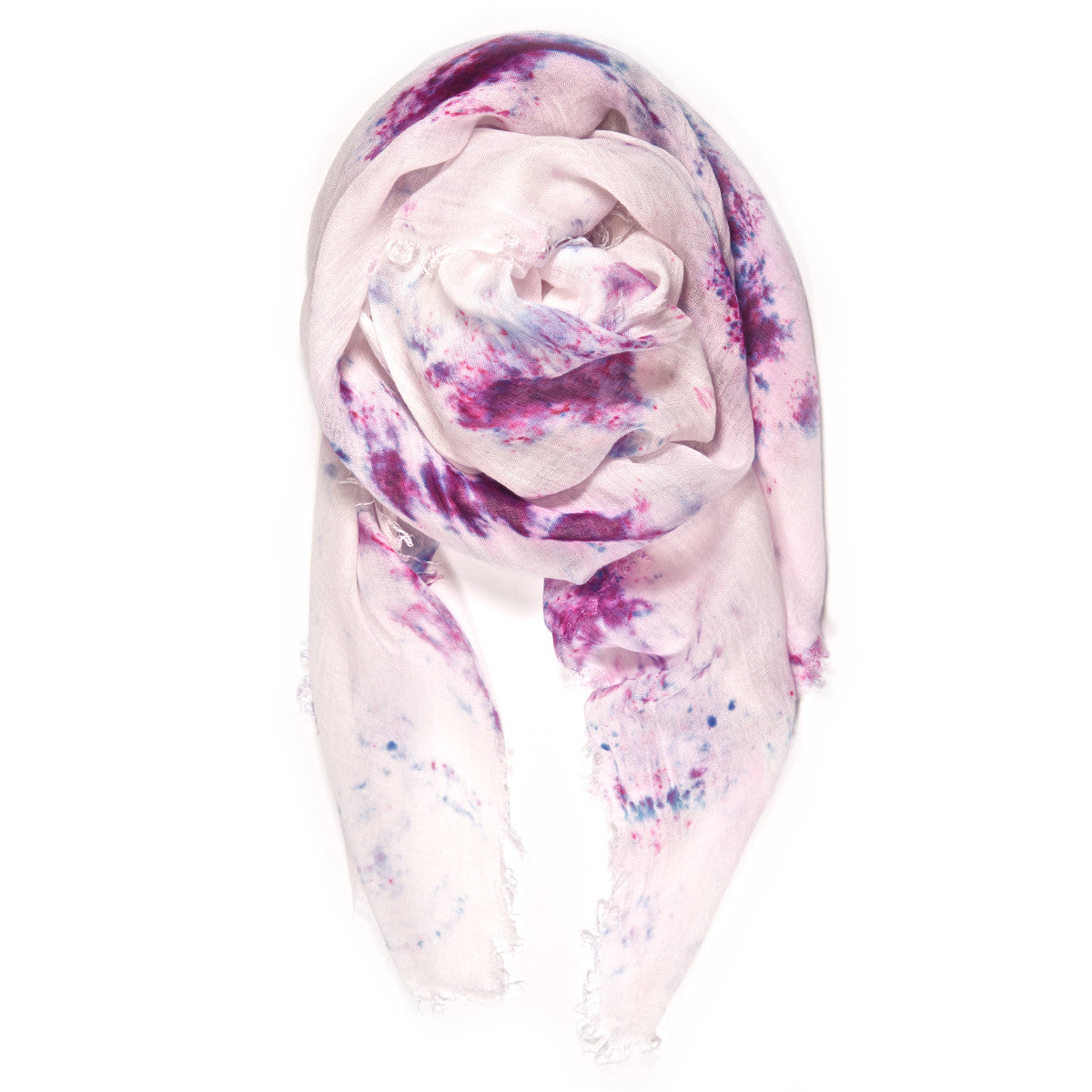 Fig & Bella Marble Tie Dye Scarf Purple