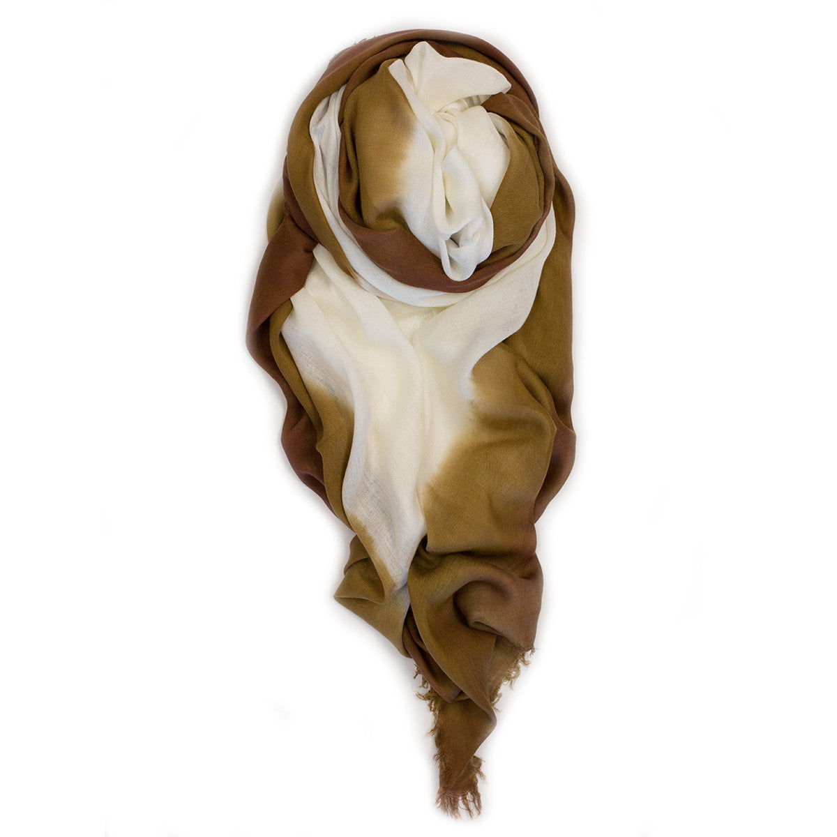 Banded Scarf Earth Brown