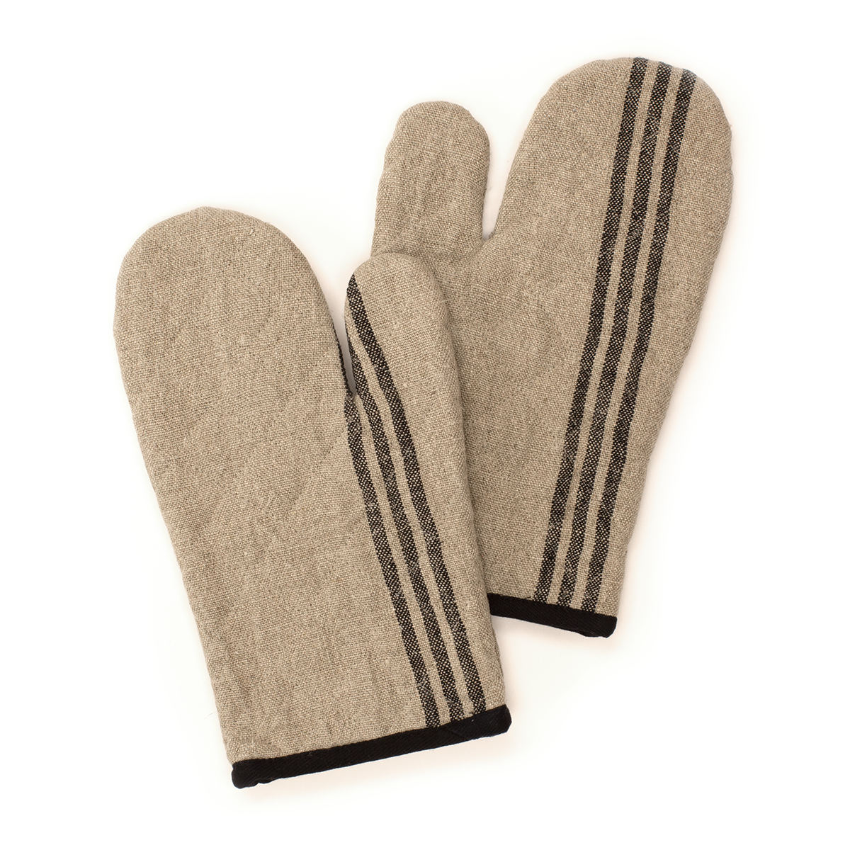 Country Stripe Oven Mitts - Fig & Bella